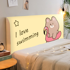 Copritestata del <span class=keywords><strong>Letto</strong></span> Elastico Traspirante con Disegni Cartoon, Protezione <span class=keywords><strong>Universale</strong></span> Antipolvere per Testiera per Tutte le Stagioni - Product Image 5