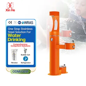 Aangepaste Roestvrij Staal Outdoor Waterkoeler Dispenser Drinken Fontein Met Fles Vulmiddel