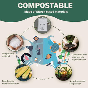 Bolsa de Embalaje de Ropa con Cierre Hermético Biodegradable, Bolsa de Polietileno Compostable con Cierre y Estampado Personalizado, Servicio OEM Disponible - Product Image 6