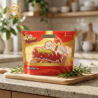 Sac d'emballage pour poulet rôti, anti-buée, micro-ondable, Pollo Asado, poulet rôti chaud, sac en plastique personnalisé avec fermeture éclair