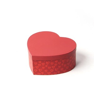Heart shaped paper <b>box</b>, set of three, for <b>flowers</b> and gifts, customizable according to needs - Product Image 3