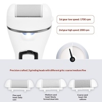 Machine de pédicure électrique JY, lime à pieds et ponceuse pour la peau - Rechargeable et branchable, garantie 1 an, élimine les peaux mortes