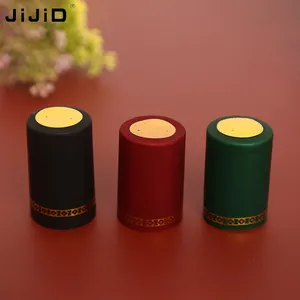 JIJID Heat Shrink Bag Tear-Off Strip Seal Red Wine Bottle 30mm Pvc Heat Shrinkable Capsules