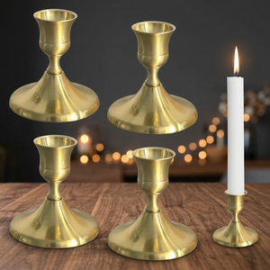 <b>Stick</b> Taper Tealight Iron Pillar <b>Candle</b> Holder Handmade Wedding Home Decoration - Product Image 3