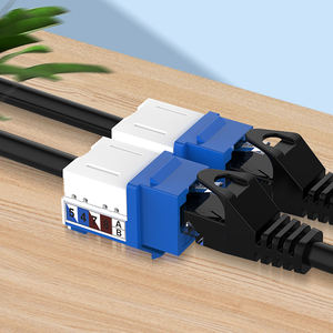 เอนแมน RJ45 Cat5E Cat6 ขั้วต่อเคาน์เตอร์แบบเจาะรู สีขาว ไม่มีฉนวน โมดูลอีเธอร์เน็ต <span class=keywords><strong>KU8</strong></span> ตัวเรือนพีซี - Product Image 5