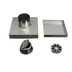 YOTOモダンブラックグレー浴室シャワーアクセサリー真鍮防臭SUS 201 304ステンレススチール床排水 - Product Image 2