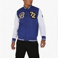 Veste d'hiver classique et tendance pour homme, en Spandex/Polyester, respirante, brodée, réversible, style vintage, vente en gros