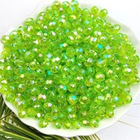 AB couleur acrylique 32 faces perles pour bijoux à bricoler soi-même accessoires sac inclus