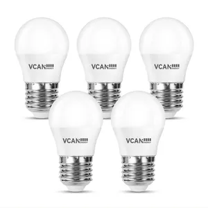 VCAN E27 lampadine LED caldo bianco 2700K 2.5W risparmio energetico Non dimmerabile G45 pallina da Golf LED Edison lampadina 250 Lumen E27 Led lampadina