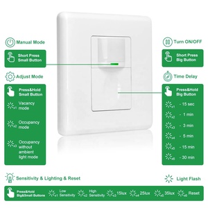 Presencia ajustable interruptor de <span class=keywords><strong>movimiento</strong></span> de pared automático interruptor de luz carcasa infrarroja vacío <span class=keywords><strong>MINI</strong></span> LED <span class=keywords><strong>Detector</strong></span> de <span class=keywords><strong>movimiento</strong></span> - Product Image 4