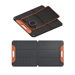 热卖120瓦户外便携式太阳能电池板100瓦单声道光伏模块带电池