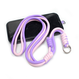 Logo personalizzato stampato cordino in Nylon regolabile porta telefono personalizzato cinghie per cellulare con funzione di spalla - Product Image 1