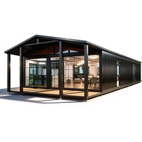 Maison conteneur moderne extensible 20ft 40ft, pliable, préfabriquée, mobile, avec structure robuste, double étanchéité, pour bureau et habitation