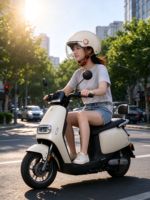 Casque demi-face YQH pour l'été, Surron Ultra Bee ABS 3C réglable, moto électrique