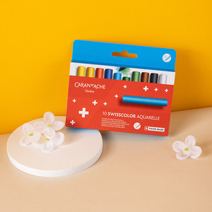 Estuche de Viaje con Juego Limitado de Lápices de Colores Solubles en Agua <span class=keywords><strong>Caran</strong></span> <span class=keywords><strong>D</strong></span>'<span class=keywords><strong>Ache</strong></span> de 10/12 Colores para Estudiantes de Arte Profesional y Niños - Product Image 4