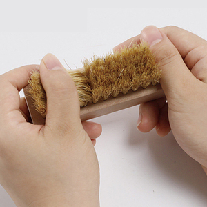 <span class=keywords><strong>Brosse</strong></span> de nettoyage carrée en bois de hêtre DAAN avec options de poils en nylon PP et en poils de porc pour chaussures - Product Image 2