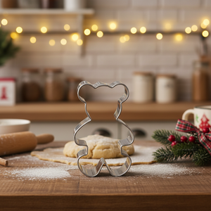 Moules emporte-pièces ours en peluche en acier boîte de 96 outils à gâteaux en métal pour les fêtes et les vacances de Noël - Product Image 3
