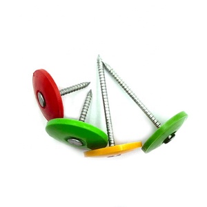 High Quality Factory Price Carbon Steel Zinc Plated Colorful Plastic Cap <b>Nails</b> Waterproof Colourful Roofing <b>Nail</b> Plastic Bucket - Product Image 2