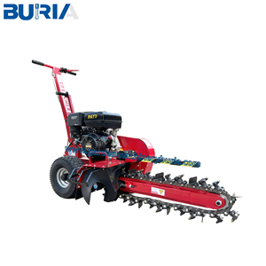 Máquina de zanjas de alta potencia de 15HP, Mini máquina de zanjadora de cadena, Mini zanjadora para limpieza de tierras, excavación de zanjas de deshierbe - Product Image 6