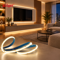 Bande lumineuse LED COB haute densité 528 LED/m, CRI 90, flexible, découpable, pour vitrine, galerie, musée