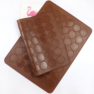 STOCK 062 Tapis en silicone à 48 cavités pour macarons, réutilisable, <span class=keywords><strong>moule</strong></span> à gâteau DIY - Product Image 1
