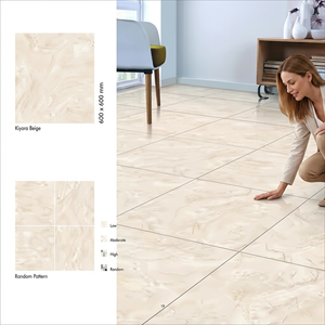 Vistaar Irvin Grey PGVT Porcelain Floor Tiles 600x600mm Polished Marble Look Vitrified - Product Image 6