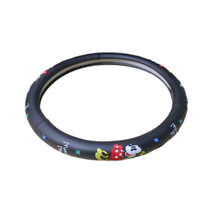 ที่หุ้มพวงมาลัยรถยนต์หนังพีวีซีพรีเมี่ยม, ที่หุ้มพวงมาลัยรถยนต์ยืดหยุ่นได้ป้องกันการลื่น - Product Image 3