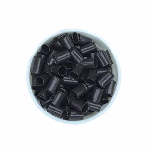 Grosir 4.0x6.0mm 500pcs Cincin Pipa Tembaga Panjang Model Euro <span class=keywords><strong>Lock</strong></span> Flared untuk Ekstensi Rambut Manusia - Product Image 3