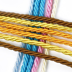 ディーピール CD006 3mm ポリエステル編み込み3本撚りロープコード糸 DIY枕バッグレース装飾アクセサリー - Product Image 3