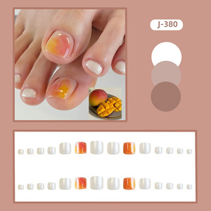 Uñas Postizas Reutilizables de Alta Calidad con Diseño de Mariposa Cuadrada, Cobertura Completa para los Pies - Product Image 2