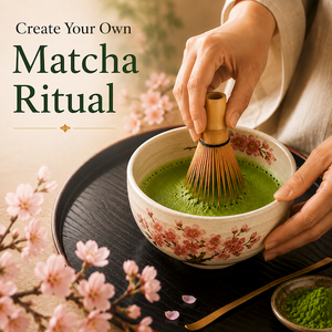 Juego de Batidor de Matcha con Tazón de Cerámica con Diseño de Flor de Cerezo, Venta al por Mayor, con Batidor de Bambú - Product Image 6