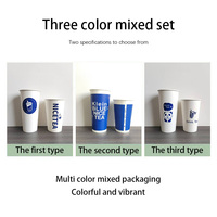 Papel pintado doble desechable personalizable, taza de capa de pintura de PE, café caliente, té de la leche, artesanías, vino, logotipo personalizado, impresión, manejo de vasos de papel