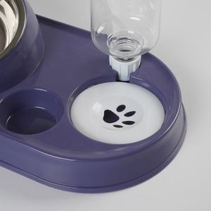 Paslanmaz çelik ve plastik kedi en iyi Set/köpek maması kaseleri su sebili ve Pet besleyici ve yüksek kalite - Product Image 3