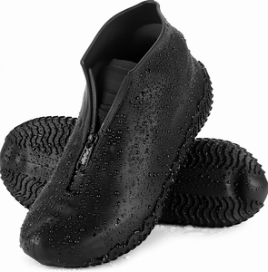 Botas de Lluvia Impermeables de Silicona Antideslizantes para Invierno, Unisex, de Alta Calidad, con Cierre, Resistentes al Desgaste, para Uso en Exteriores - Product Image 1