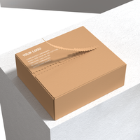 Boîtes d'expédition personnalisées avec bande adhésive en papier ondulé pour l'emballage et la livraison e-commerce