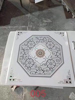 Panneau de carreaux de plafond décoratifs en Pvc carré imperméable, 60x60, nouvel arrivage