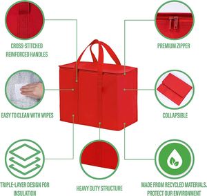 Sac isotherme pliable grande capacité personnalisé, noir, étanche, portable, avec votre propre logo – Offre spéciale - Product Image 3