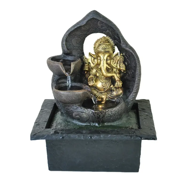 Индийский водяной фонтан Будды, статуя бога Ганеша Будды, водяной фонтан