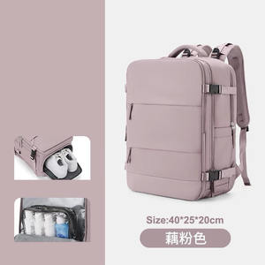 Sac à dos de voyage pour bébé pliable avec port de charge USB personnalisé en gros 2025, sac à langer pour maman, sac à dos pour femmes - Product Image 5