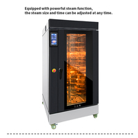 Four à air chaud industriel numérique à gaz 12 plateaux Nouvelle performance stable pour pâtisseries commerciales Pizza