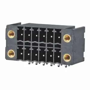 Pluggable Terminal Block/PCB Terminal Blockertical Male High Temp. Double Level 3.5mm Pitch with Flange