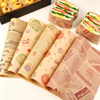 Papier d'aluminium alvéolé personnalisé, résistant à l'huile, à la graisse et à l'eau, de qualité alimentaire, pour emballage alimentaire, pâtisserie et sandwichs