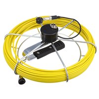 Caméra d'inspection de canalisation étanche avec tête de caméra de 23 mm, câble de 20 m, moniteur de 7 pouces, angle de vue de 120 degrés, batterie rechargeable avec DVR