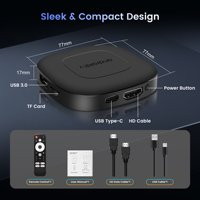Nouvelle Box TV Android RK3518 14.0 4K HD avec processeur Quad Core 2G/8G, GPU Mali-450, WiFi 802.11n 2.4G/5GHz H96 Max