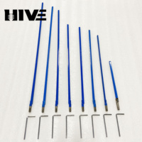 HIVE Tiges de redressement de manche de guitare multi-spécifications, à double action, avec levier de réglage bleu bidirectionnel