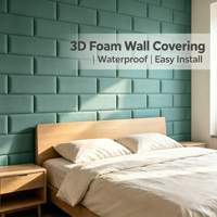 Papier peint auto-adhésif en mousse 3D, imperméable, à coller, anti-collision, pour la décoration murale de la chambre des enfants
