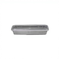 Boîte à poisson en plastique PP jetable, design rectangulaire, pour les marchés de fruits de mer, la transformation alimentaire, les cuisines et l'usage domestique