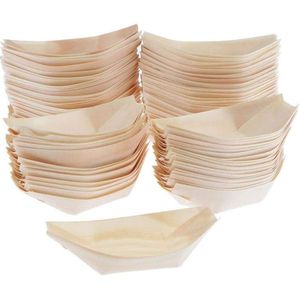 Barco de Madera 100% Natural Ecológico al por Mayor, Barco de Madera de Álamo Desechable para Sushi, Pastel, Panqueques y Galletas - Product Image 6