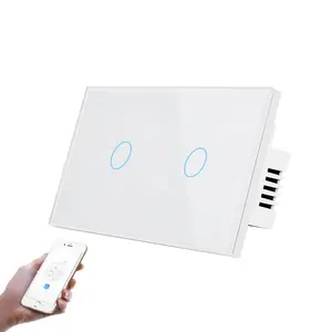 Wireless Light Switch With Remote Control No Neutral Wifi Switch Double Touch Panel