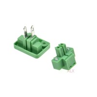 Bloc de bornes à visser enfichable 15CDGV 2/3/4/5/6/8 broches, pas de 3,81 mm, connecteur de circuit imprimé de type fiche 3,81 avec bride, fiche + prise